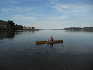 canoeing with granddaughter